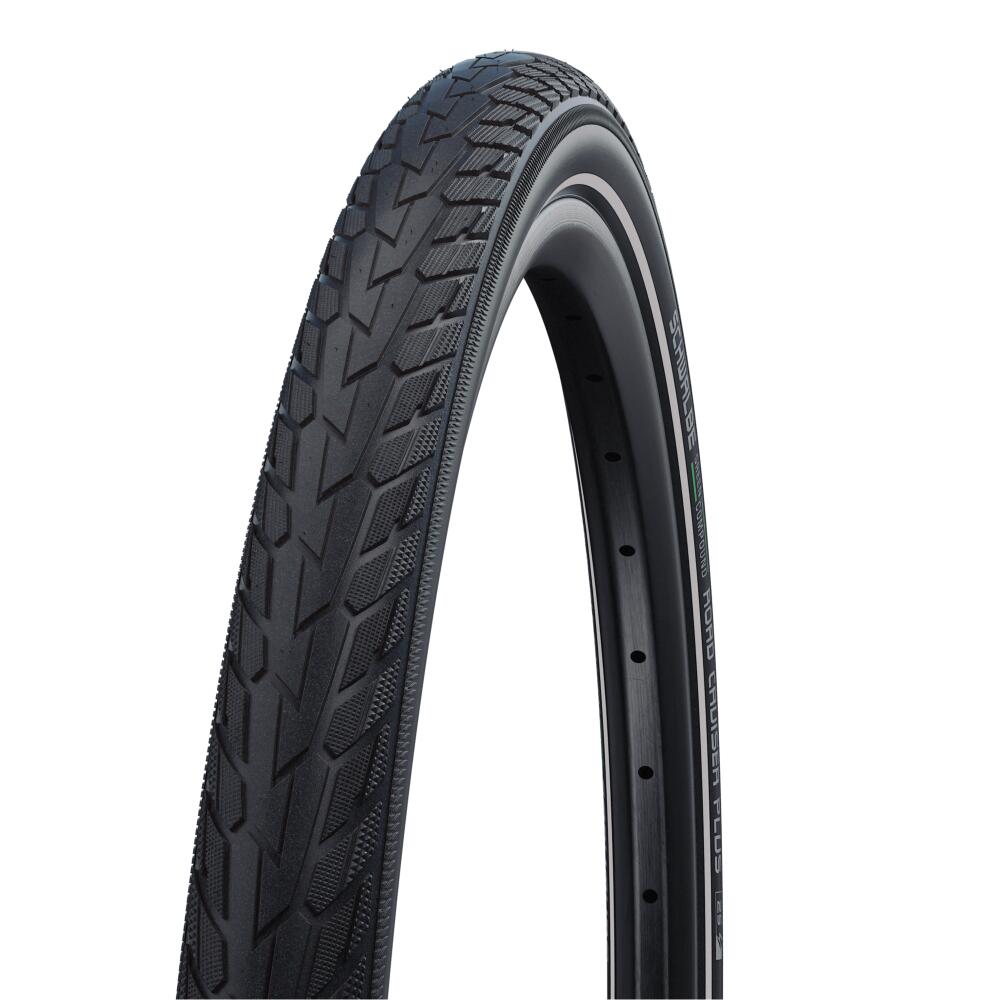 Schwalbe Tyre Road Cruiser Plus 700 X 50 / 28 X 2.0 Active Wire Green Compound Puncture Guard E-25 Hs484 Black-Reflex
