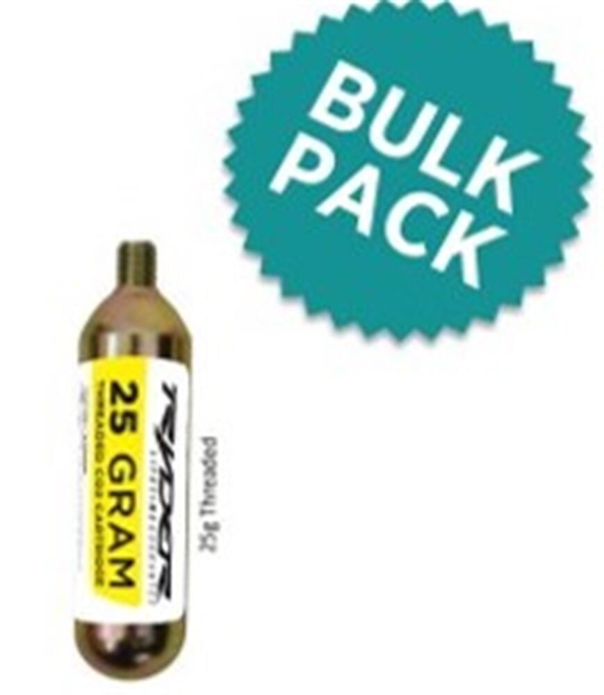 Ryder Innovation Tubeless C02 Cartridges Cycling 25G 20 Pack