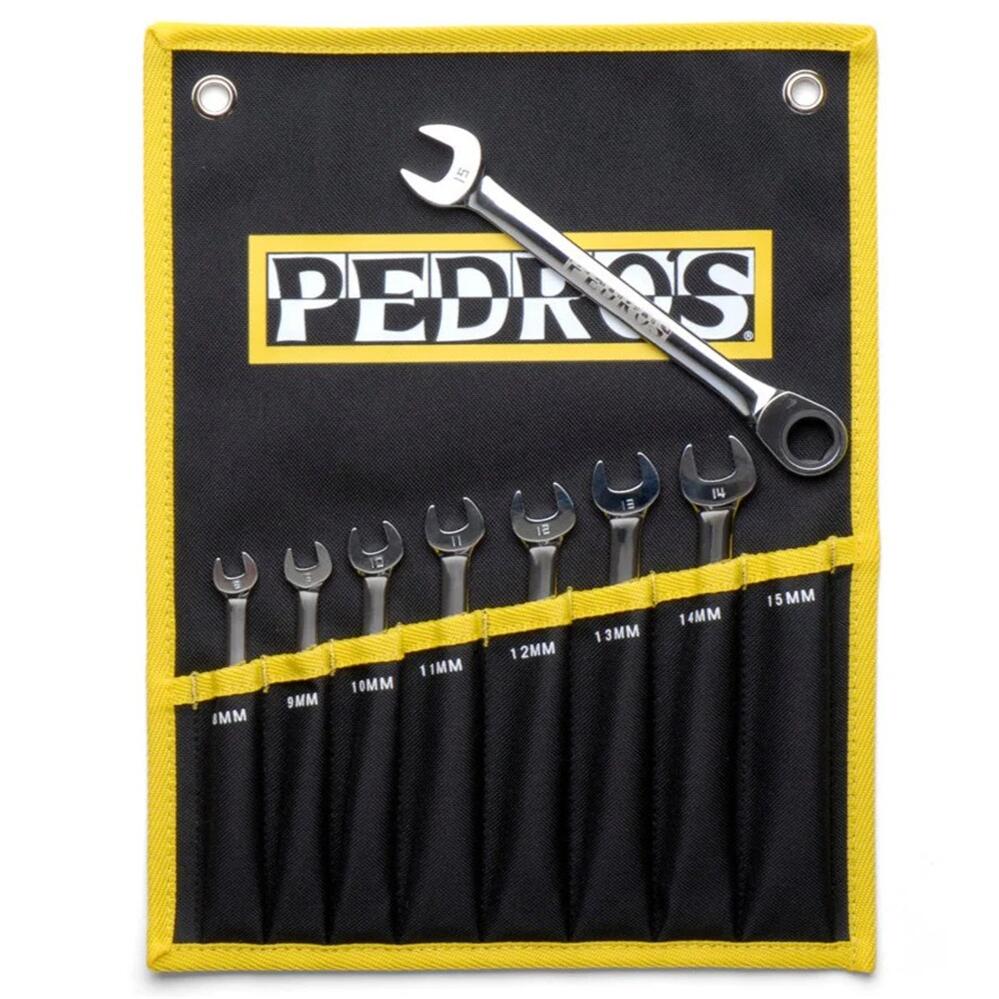 Pedros Ratcheting Combo Wrench Set