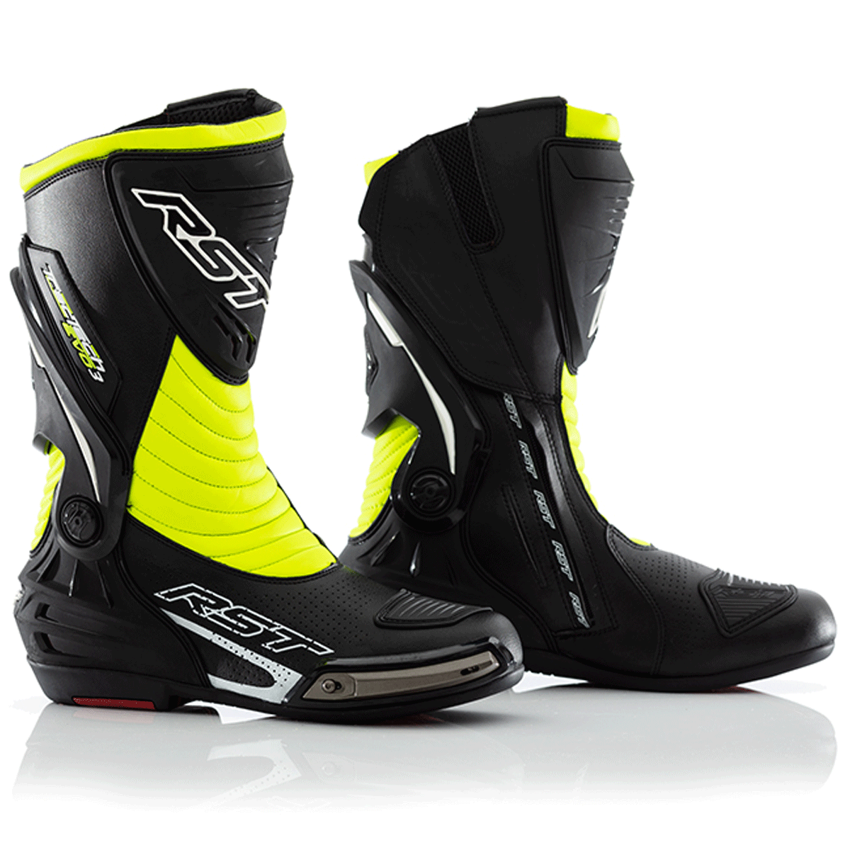 Tractech Evo-3 Sport Ce Boot [Flo Yellow] - Moto | Hyper Ride