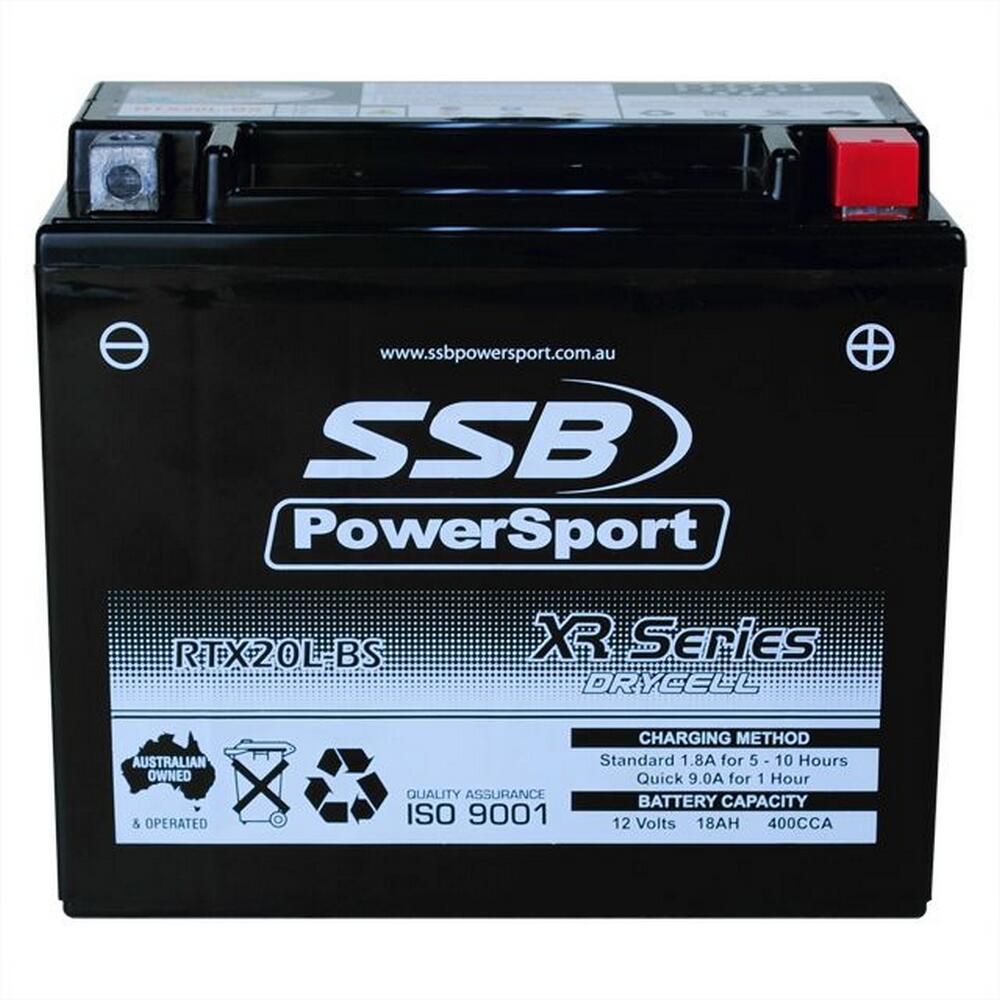 Super Start Batteries (Ytx20l-Bs) Agm 12V 18Ah 400Cca By Ssb High Performance