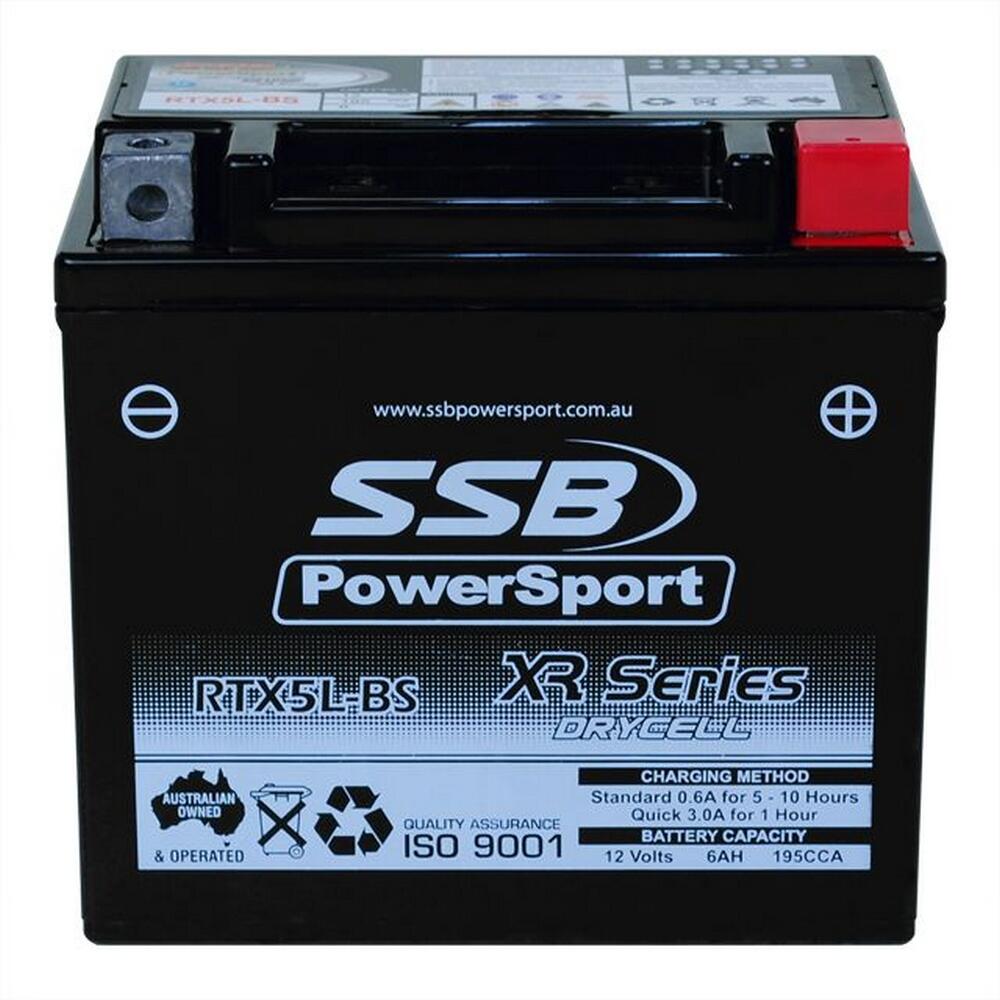 Super Start Batteries (Ytx5l-Bs) Agm 12V 6Ah 195Cca By Ssb High Performance