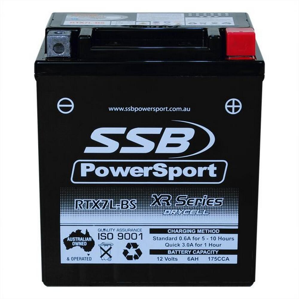 Super Start Batteries (Ytx7l-Bs) Agm 12V 6Ah 175Cca By Ssb High Performance