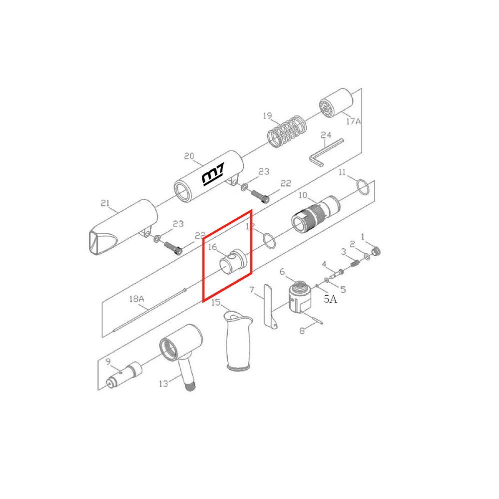 Air Needle Scaler Anvil For Sn-2110