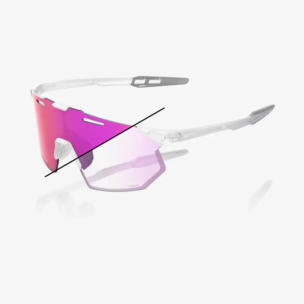100 Percent Bike Hypercraft Sq Repl Lens - Repl Lens - Purple Mirror Photochromic
