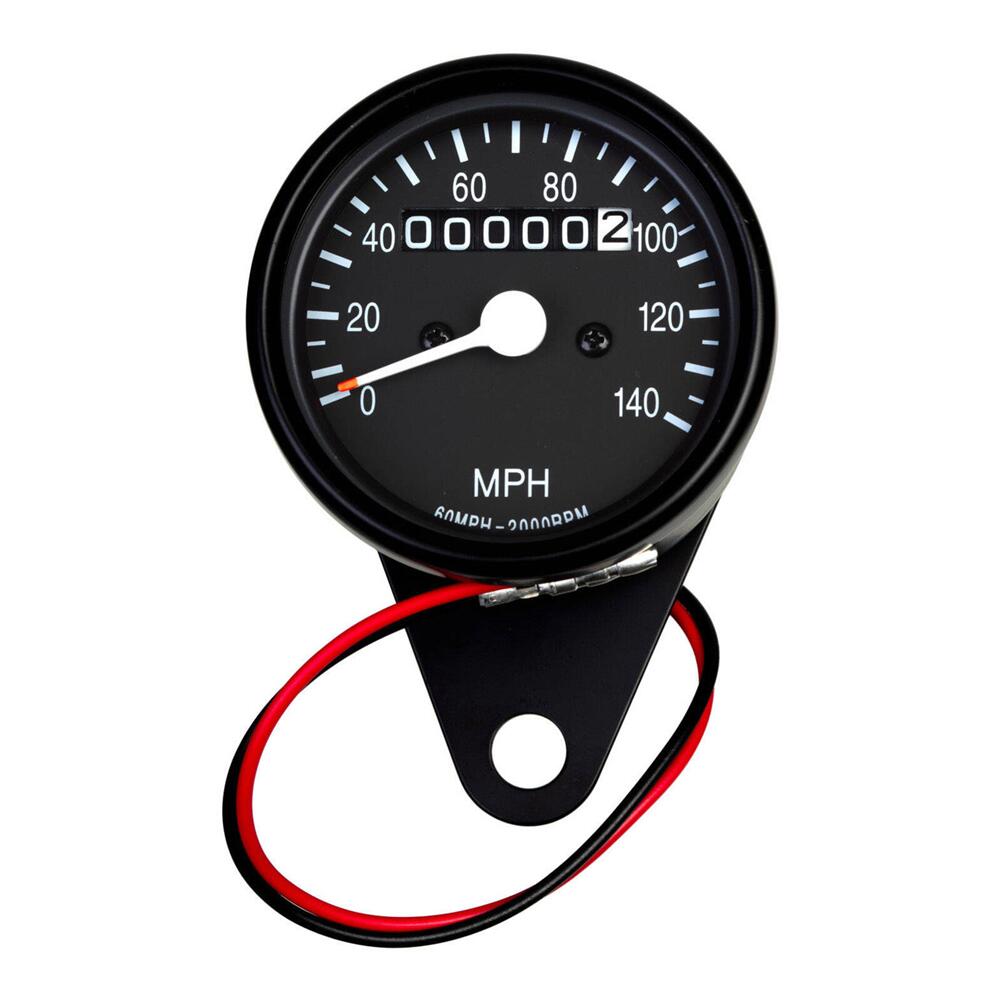 Whites Speedo 2In 60Mph-2000Rpm Harley Satin Black