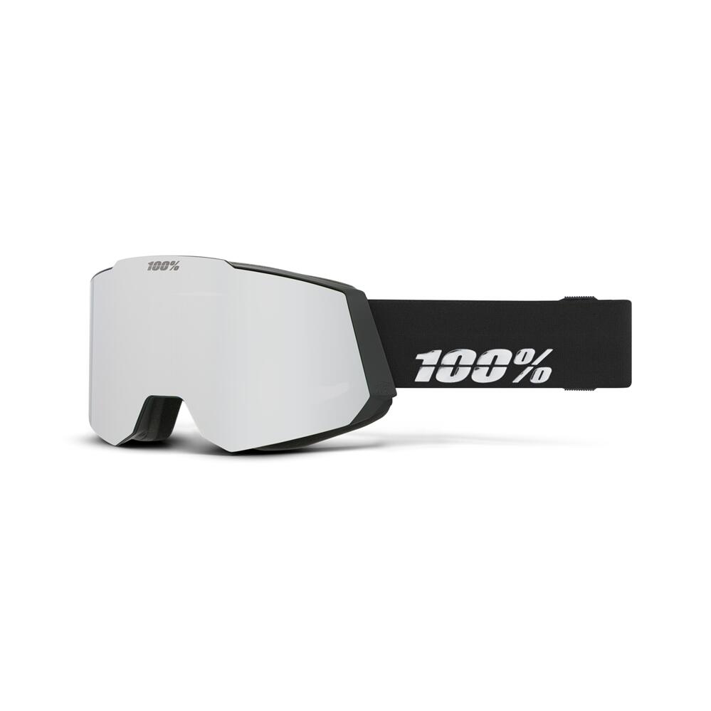 100% Snowcraft Af Goggle Black - Hiper Grey-Blue W/ Silver Mirror