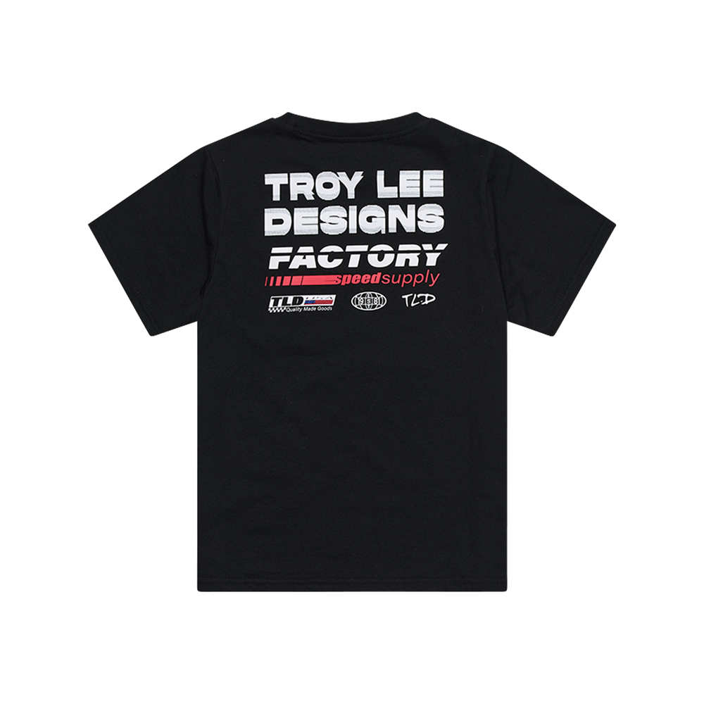 Troy Lee Designs Youth Short Sleeve Tee Factory Black
