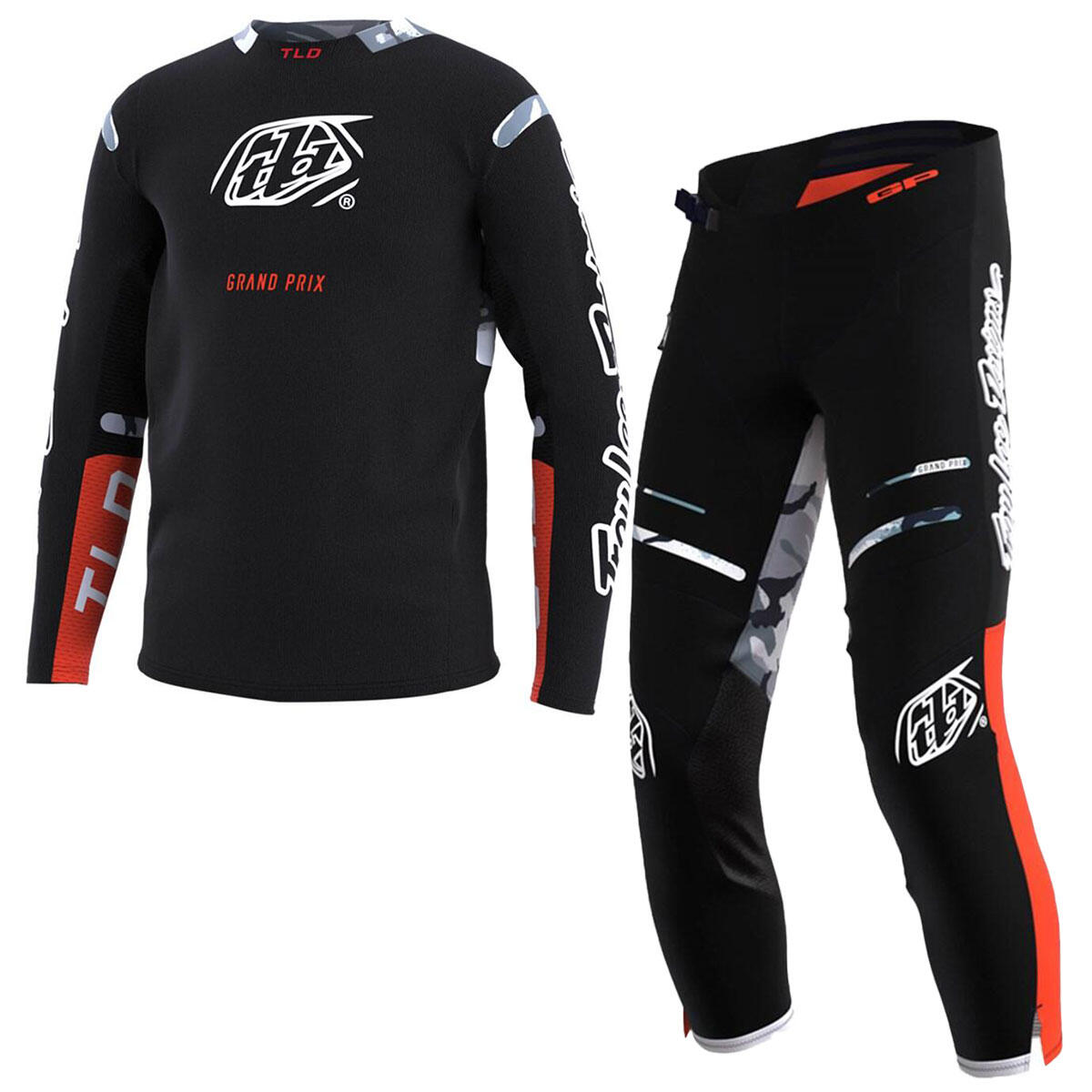 Motorbike pants TLD GP FRACTURA with comfy fit and stretch fabric for  juniors