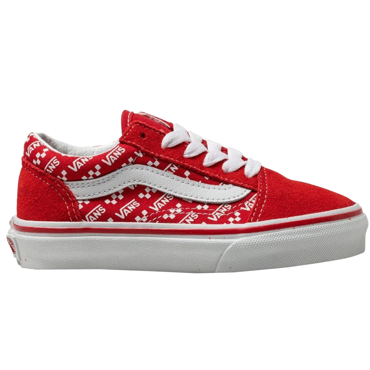 Youth Old Skool Logo Repeat Red 
