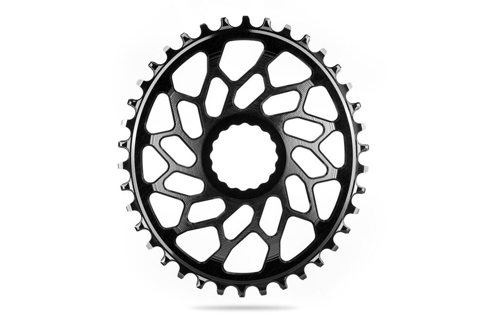 Absolute Black Oval Premium Easton Gravel Dm Nw Chainring Black