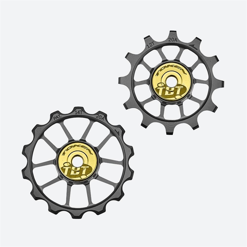 Token T1724xs-Tbt Large Ceramic Pulley Set For Sram 12S Road Drivetrain
