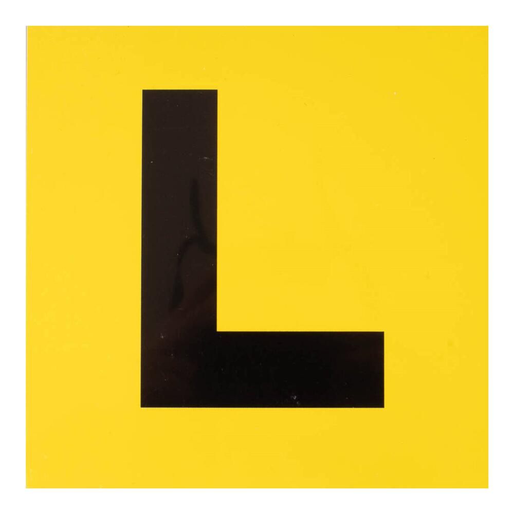 Whites L-Plate 1Pc