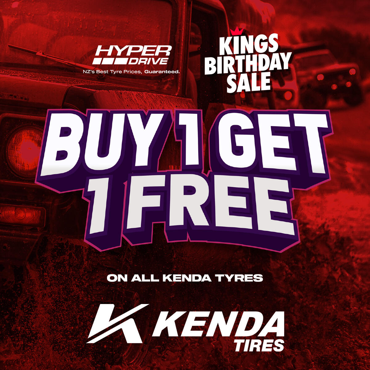 BUY 1 GET 1 FREE KENDA - KINGS B'DAY FLASH SALE