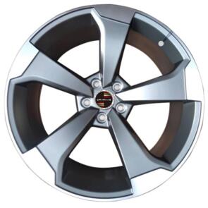 OE STYLES P1491 AUDI GUN METAL WITH MACHINED FACE
