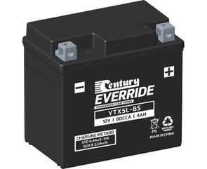 CENTURY BATTERY YTX5L-BS EVERRIDE BATTERY