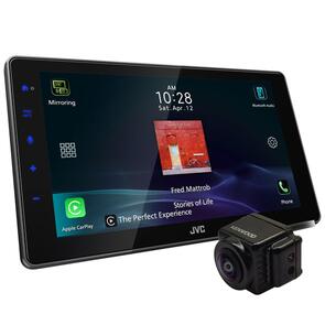 JVC PACKAGE #2 - JVC KW-Z900W 9″ FLOATING HD TOUCHSCREEN + CMOS150HD HD REVERSE CAMERA COMBO
