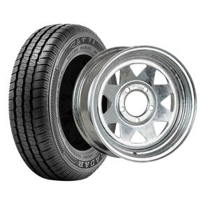 HYPER GALVANISED STEEL 14X6 WHEEL & TYRE DEAL