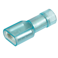 NARVA BLADE TERMINAL FEMALE 6.3MM BLUE (100 PACK)