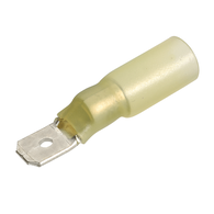 NARVA H/SHRINK TERM MALE BLADE YELLOW 6.3MM (15 PACK)