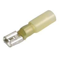 NARVA H/SHRINK TERM FEMALE BLADE YELLOW 6.3MM (15 PACK)