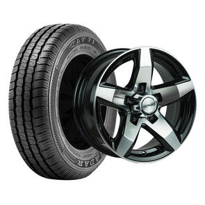 ADVANTI VULCAN 14X6 GLOSS BLACK FP WHEEL & TYRE DEAL