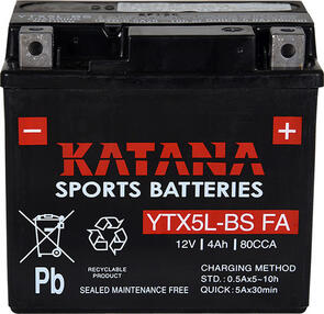 KATANA BATTERY YTX5L-BS FA SPORTS BATTERY