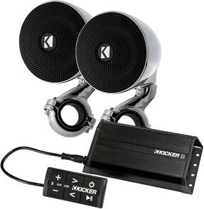 KICKER HANDLE BAR BLUETOOTH SPEAKER PACKAGE