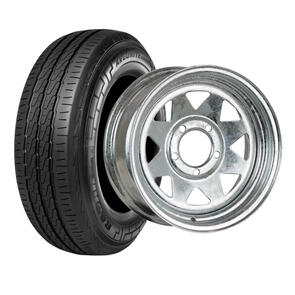 HYPER GALVANISED STEEL 13X5 WHEEL & TYRE DEAL