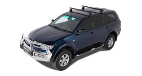 RHINO-RACK JA0155 Heavy Duty 2500 Black 2 Bar Roof Rack