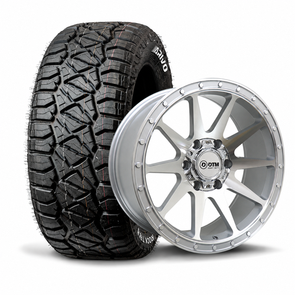 DTM 17" MOSES WHEEL & TYRE PACKAGE SILVER POLISHED
