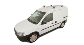 RHINO-RACK JA0605 Heavy Duty RLTP Silver 2 Bar Roof Rack