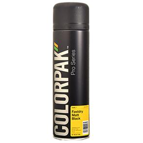 COLORPAK PRO SERIES AEROSOL FASTDRY ENAMEL MATT BLACK