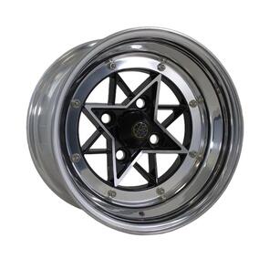 ANZ 3PC STAR SHARK STYLE BLACK MACHINED FACE