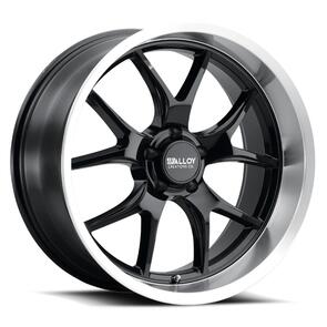 ALLOY CREATIONS AC525 GLOSS BLACK W/MACHINED LIP