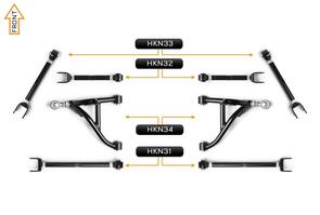 HAKON V2 PRO ARM KIT - NISSAN 370Z (REAR)