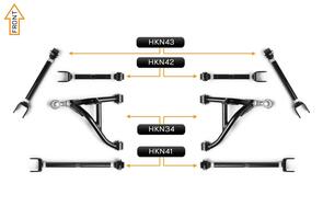 HAKON V2 PRO ARM KIT - NISSAN 350Z (REAR)