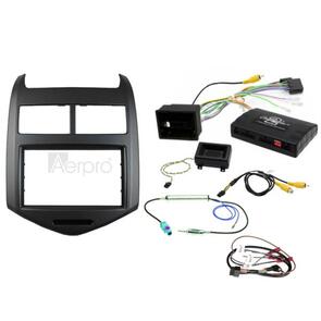 AERPRO COMPLETE INSTALL KIT | FP9137K GUNMETAL GREY DOUBLE DIN HOLDEN BARINA 2011-2016