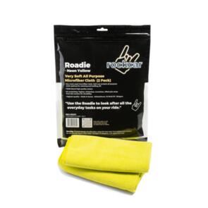 ROCKCAR CLOTH - MICROFIBER ALL PURPOSE - NEON YELLOW (2 PACK)