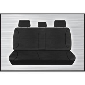 TRADIES BLACK CANVAS REAR BENCH SEAT COVER - HILUX 2015 ON