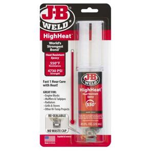 J-B WELD HI TEMP EPOXY SYRINGE 25ML