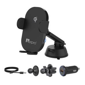 AERPRO 15W WIRELESS CHARGING SMARTPHONE HOLDER KIT