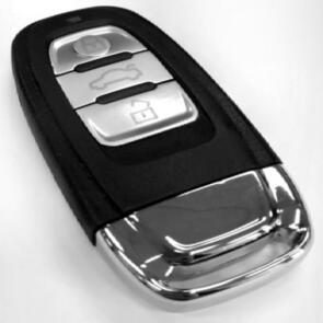 MAP KEYS & REMOTES AUDI 3 BUTTON REMOTE SHELL REPLACEMENT WITHOUT KEY