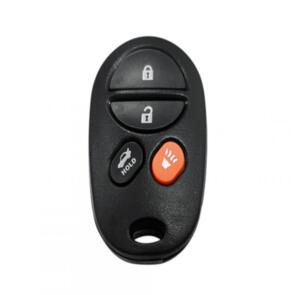 MAP KEYS & REMOTES TOYOTA VARIOUS 4 BUTTON REMOTE SHELL REPLACEMENT