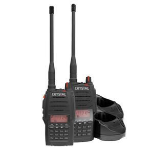 CRYSTAL M 5W HANDHELD UHF CB RADIO TWIN PACK