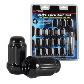 WILDCAT SPLINE NUT SET | 12X1.5 BLACK