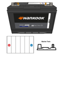 HANKOOK (SALE) M31-925 | AGM MARINE BATTERY