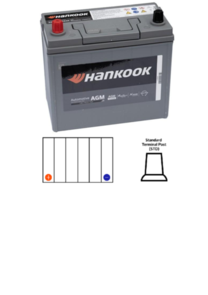 HANKOOK (SALE) S55D23R | AGM AUTOMOTIVE BATTERY