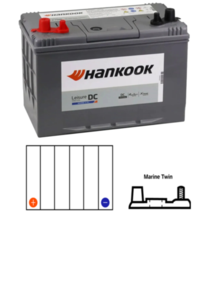 HANKOOK (SALE) DC24MF | NS70T DEEP CYCLE BATTERY