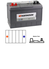 HANKOOK (SALE) DC31MF | MARINE BATTERY